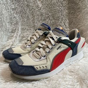 Puma RS-1 Ader Error Textile Lace Up Off White Mens Trainers 369537 01 Size 7.5